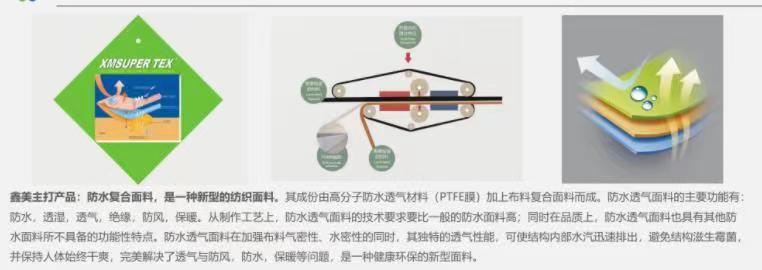 清远防水透气面料